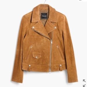 Madewell suede motorcycle jacket
